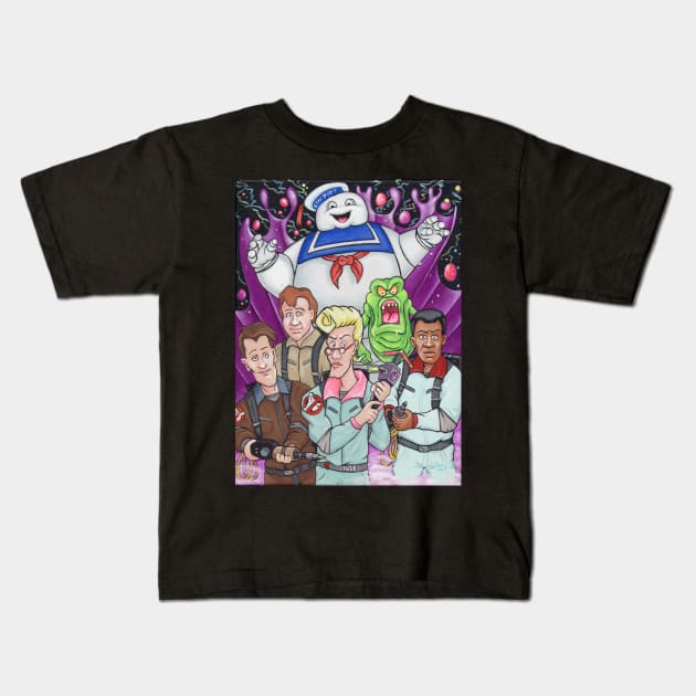 The Real Ghostbusters Kids T-Shirt by EvoComicsInc